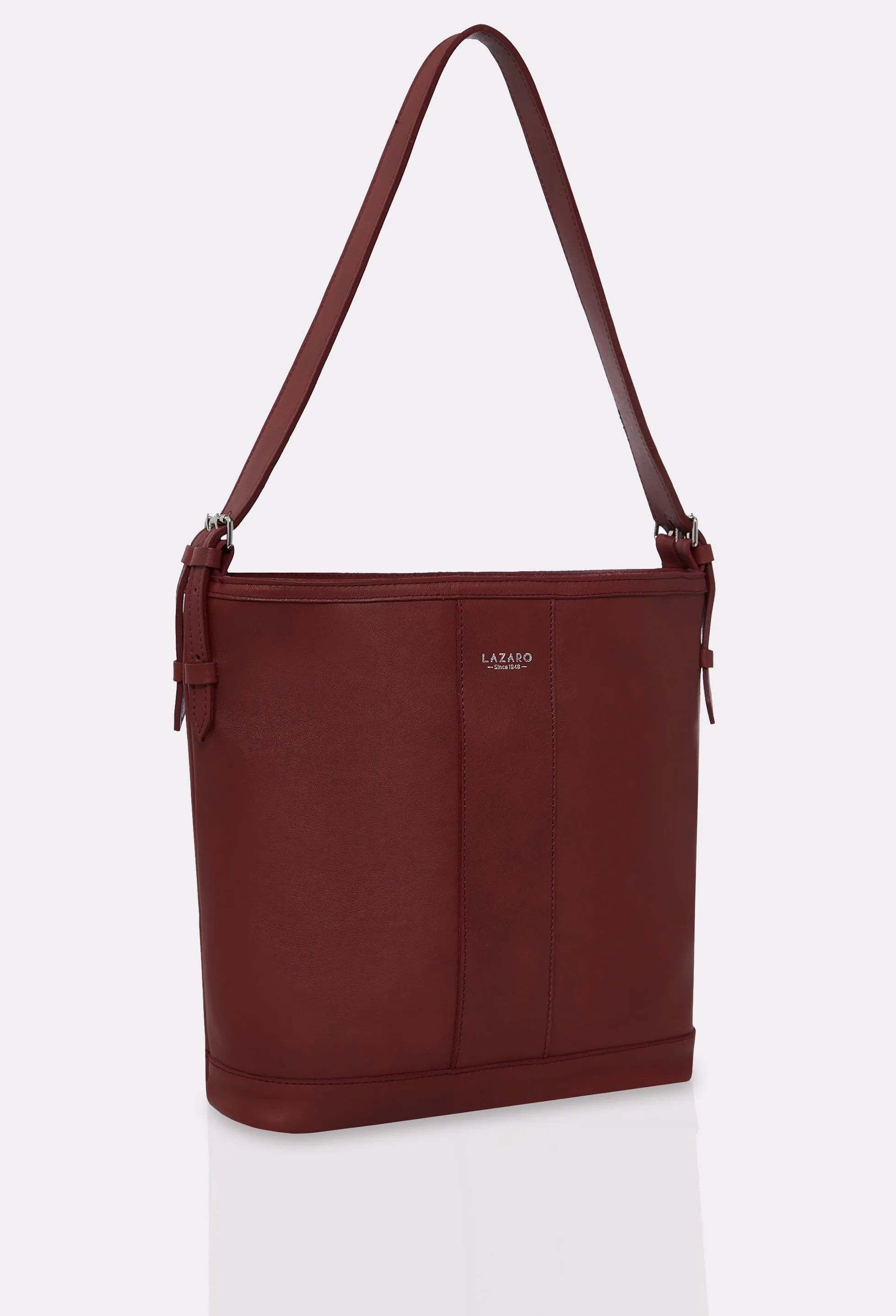 Burgundy Leather Tote Bag Montana