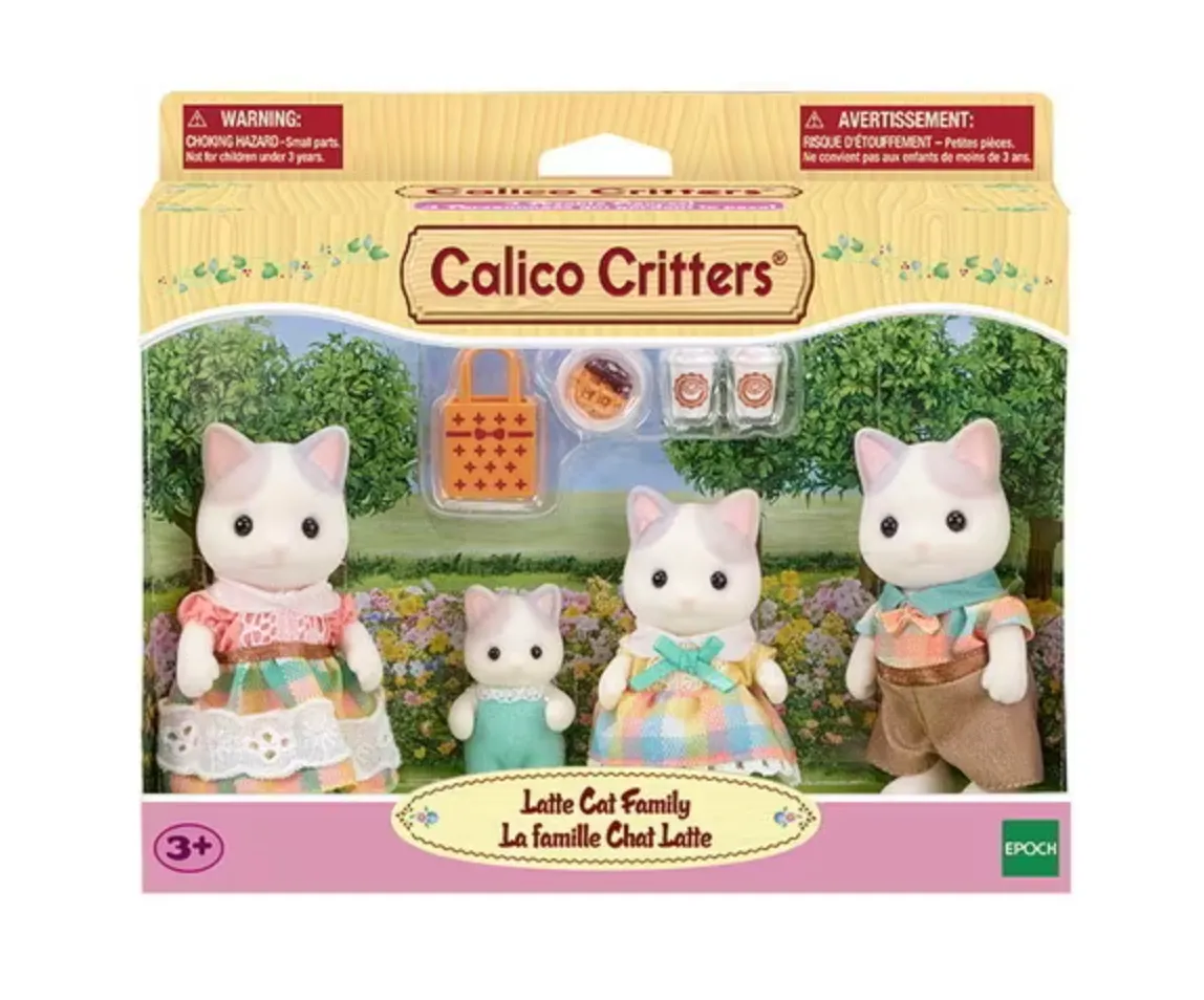 Calico Critters Latte Cat Family