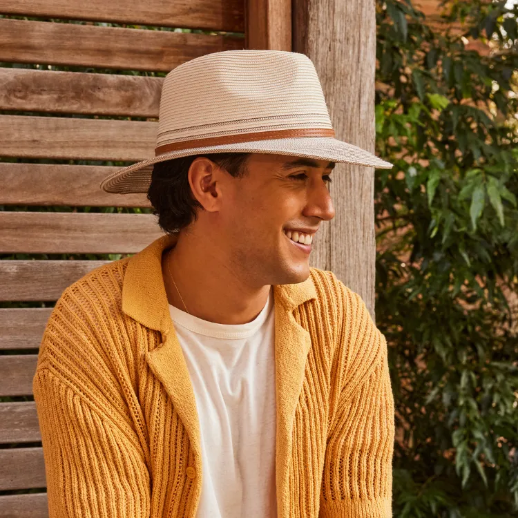 Cancer Council Heritage Town & Country Hat - Ivory/Bronze