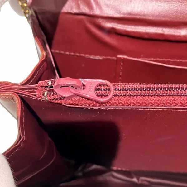 Cartier Must Line Bordeaux Leather Clutch Bag