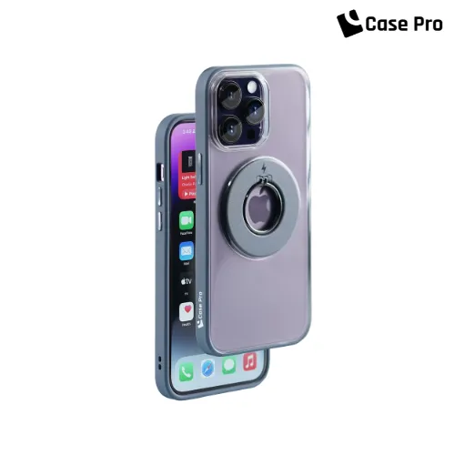 CASE PRO iPhone 12 Case (Ring Stand)-Seal Blue