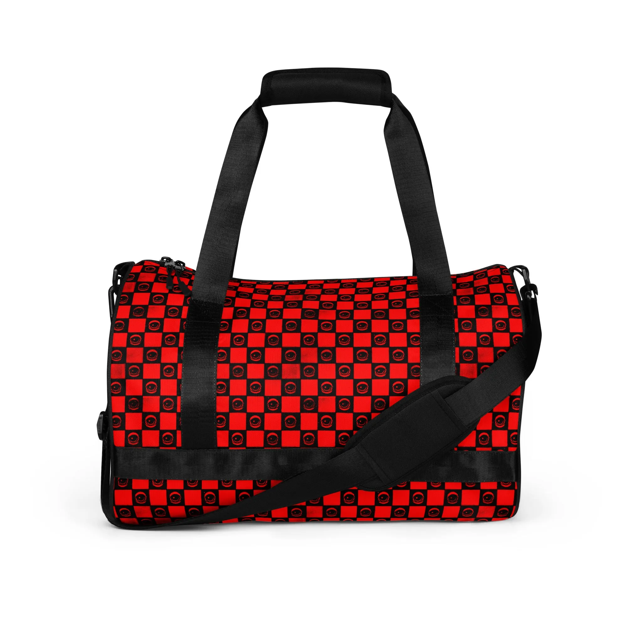 Checered EYEZ Red - All-over print gym bag