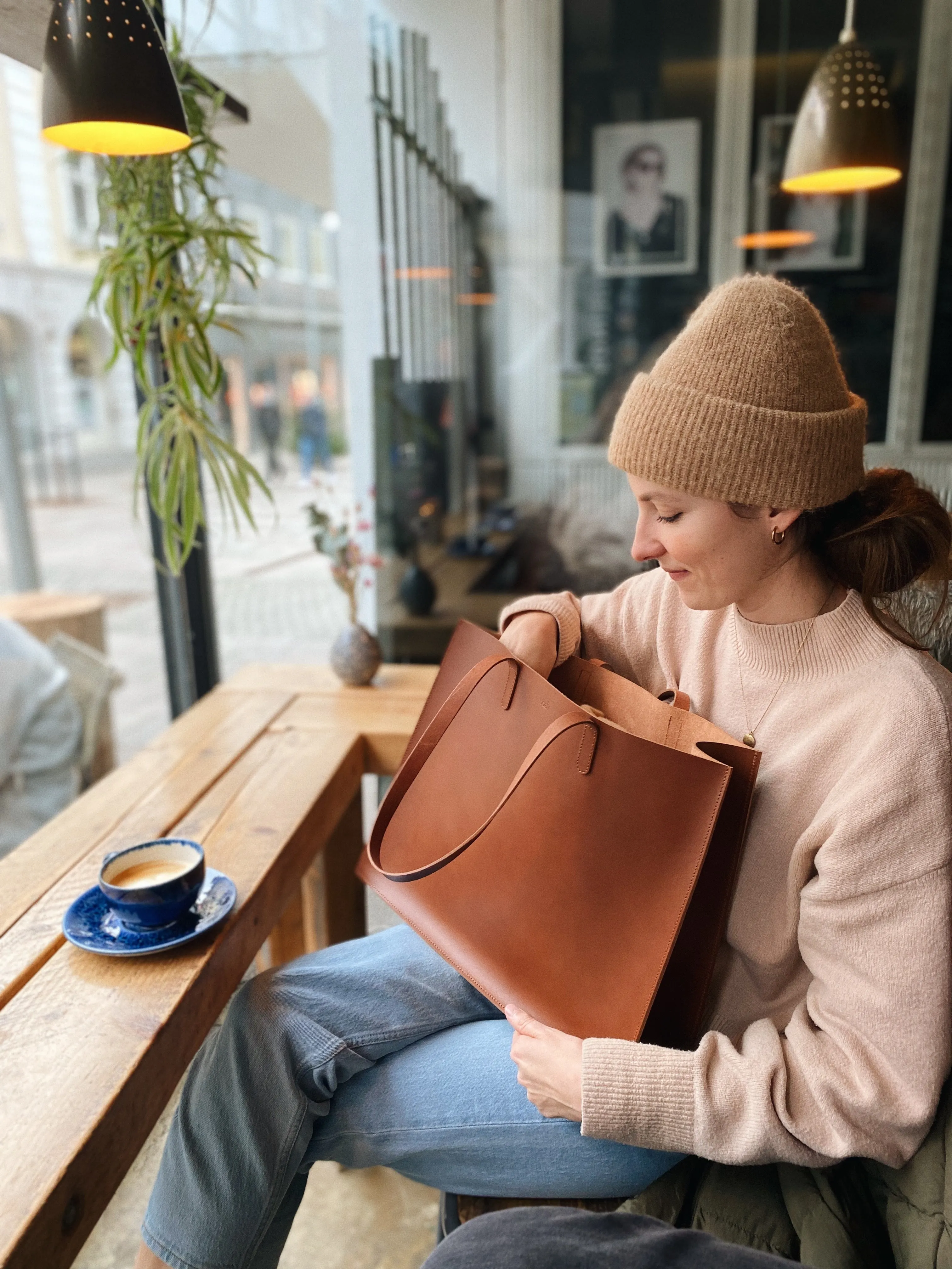 Classic tote bag brown