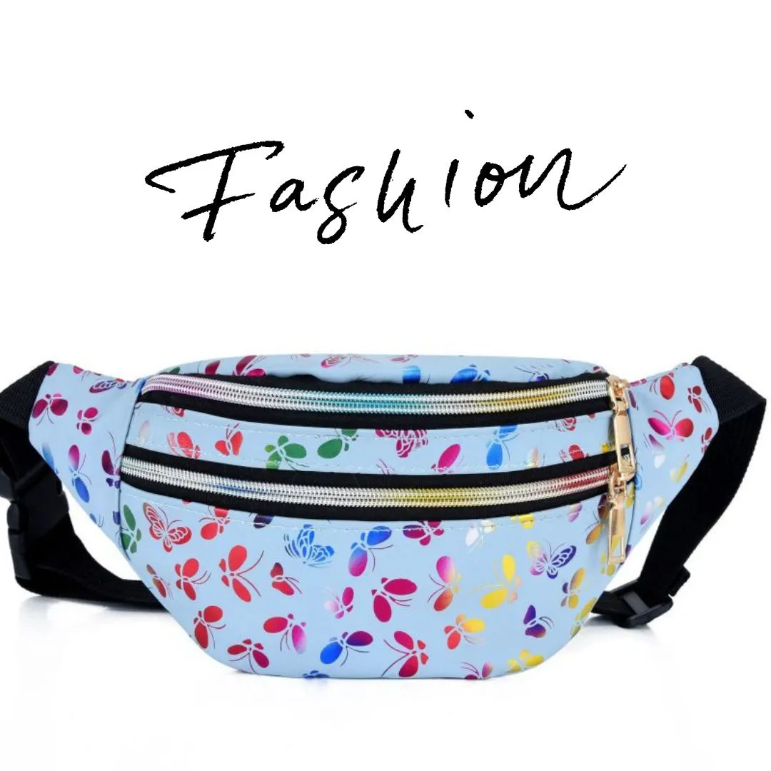 Colorful Double Zip Waist Bag - King Stone Brothers and Co™️