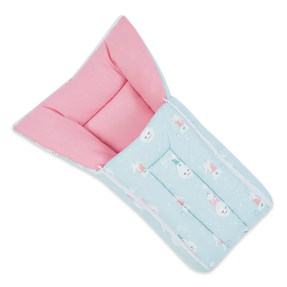 Cotton Carrier Nest cum sleeping bag, Serene Dreamscape ( Newborn - 3 Months)