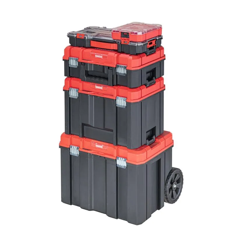 Craftsman VersaStack 9.84 in. W X 2.73 in. H Small Parts Bin Plastic 20 compartments Black/Red