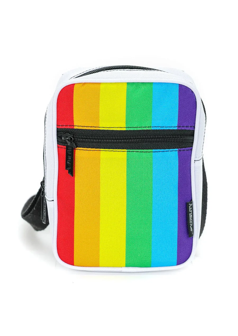 Crossbody Sidekick Sling Bag (Rainbow Stripe)