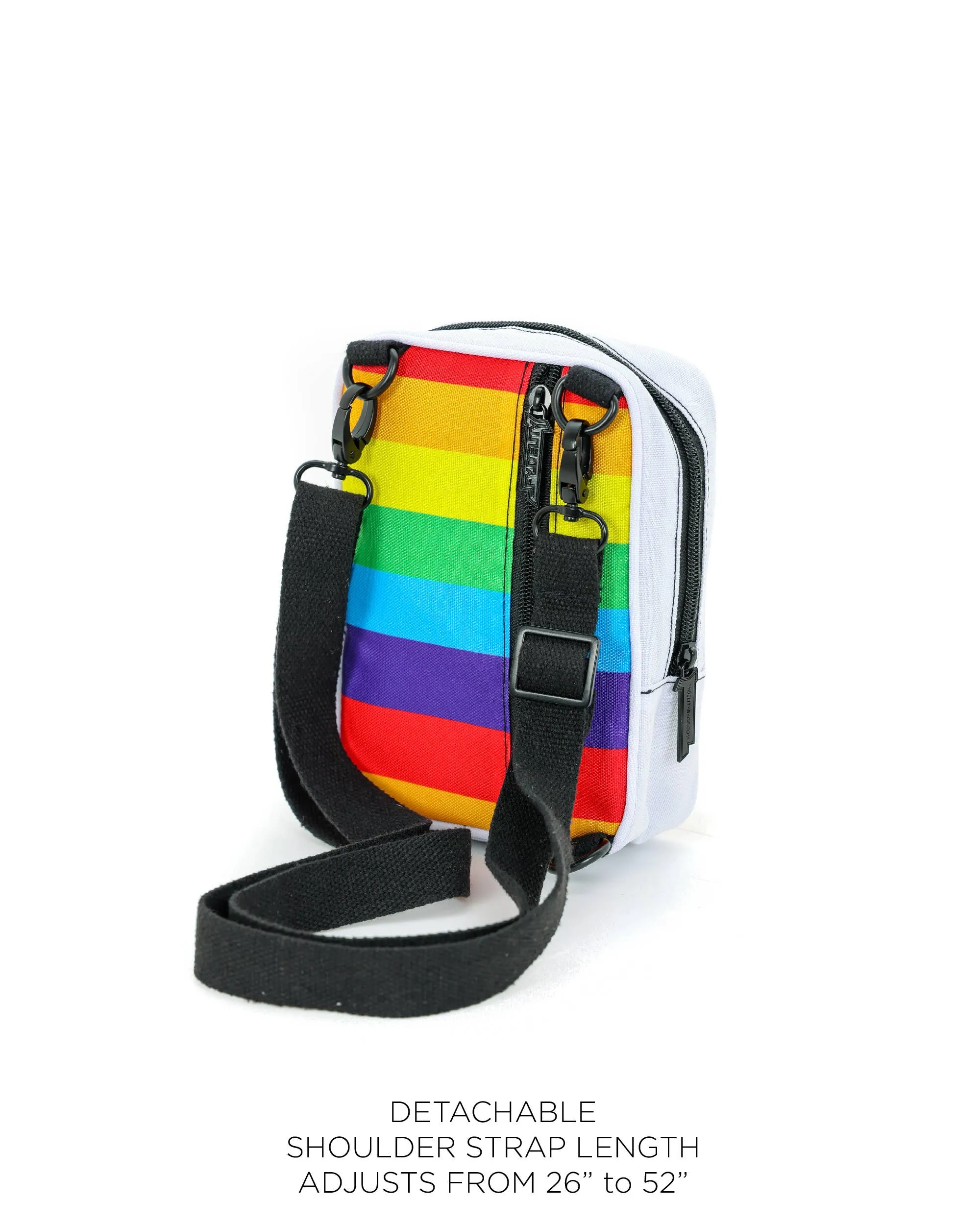 Crossbody Sidekick Sling Bag (Rainbow Stripe)