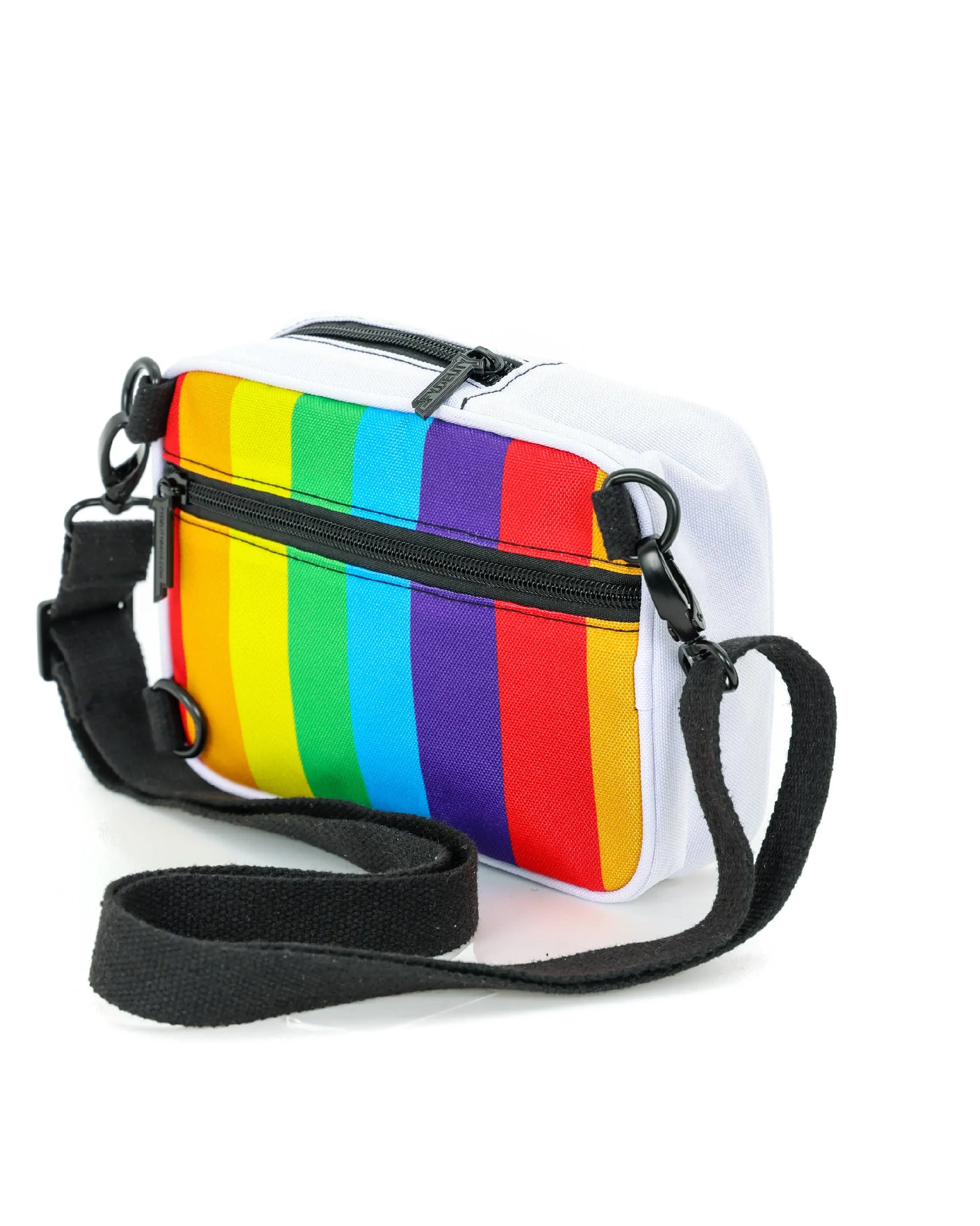 Crossbody Sidekick Sling Bag (Rainbow Stripe)