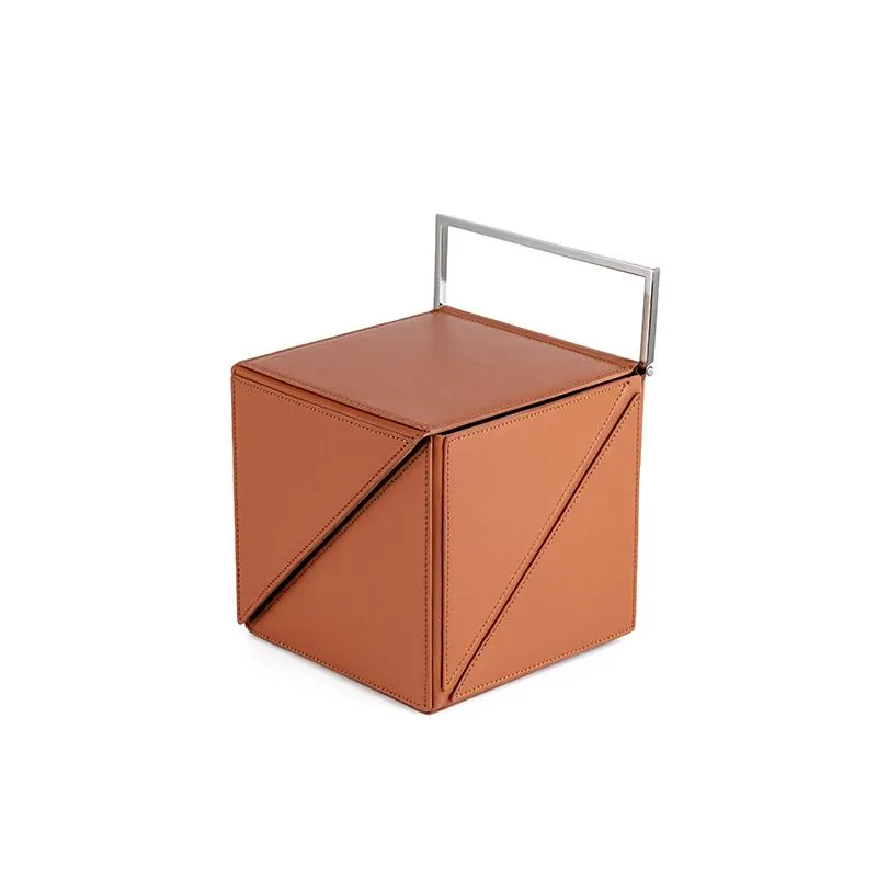 Cube Classic Foldable Handbag - Russet