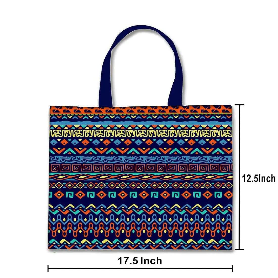 Designer Tote Bag With Zip Beach Gym Travel Bags -  esigner Ethnic Patterns