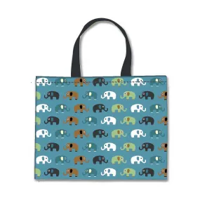 Designer Tote Bag With Zip Beach Gym Travel Bags -  Small Elephant