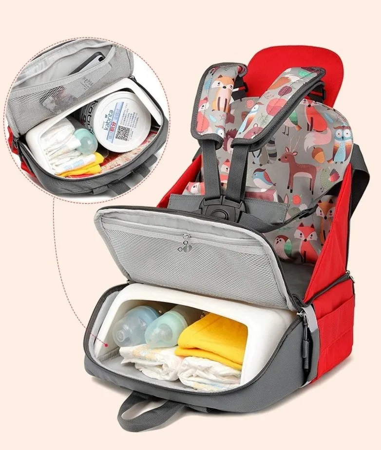 Diaper Bag Backpack Booster Highchair