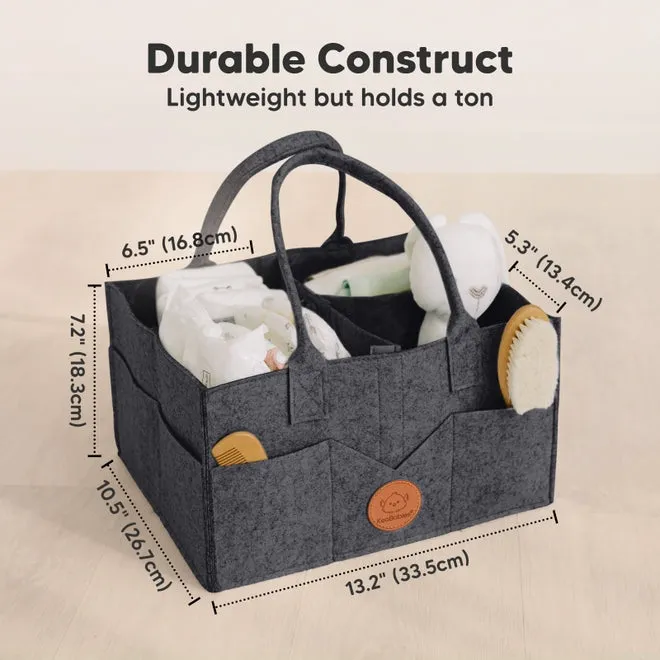 Diaper Caddy Organizer - Mystic Grey