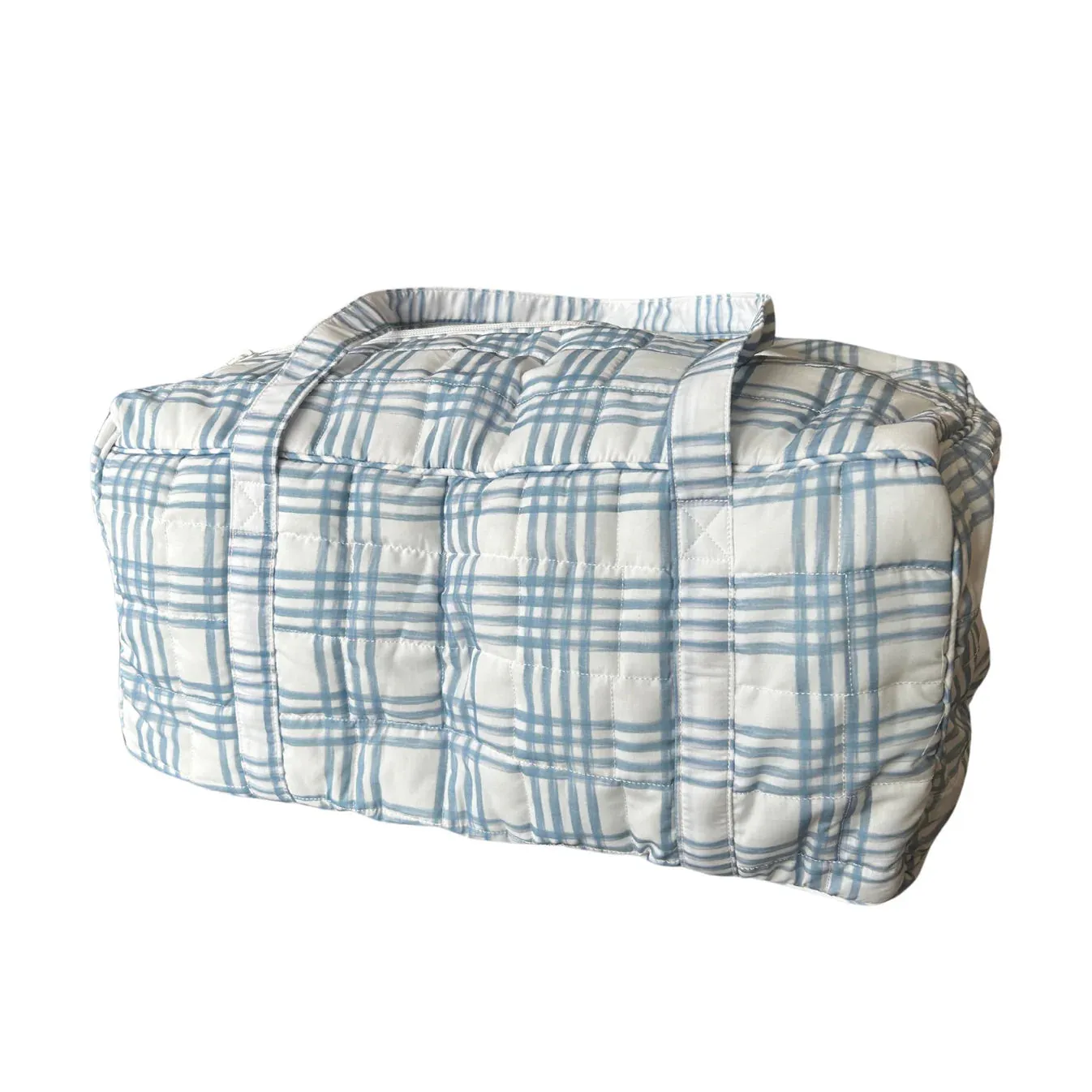 Duffle Bag-Quilted Dapper Blue Plaid