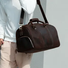 Duffle| Brown | Shoe Compartment