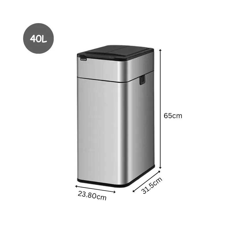 Elica Huge Capacity Stainless Steel Sensor waste bin