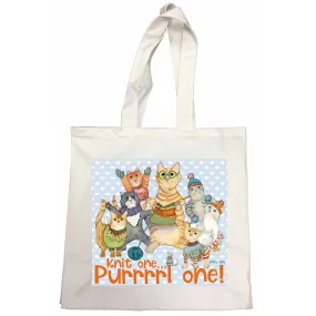 Emma Ball - Cotton Canvas Bag - Purrrrl One