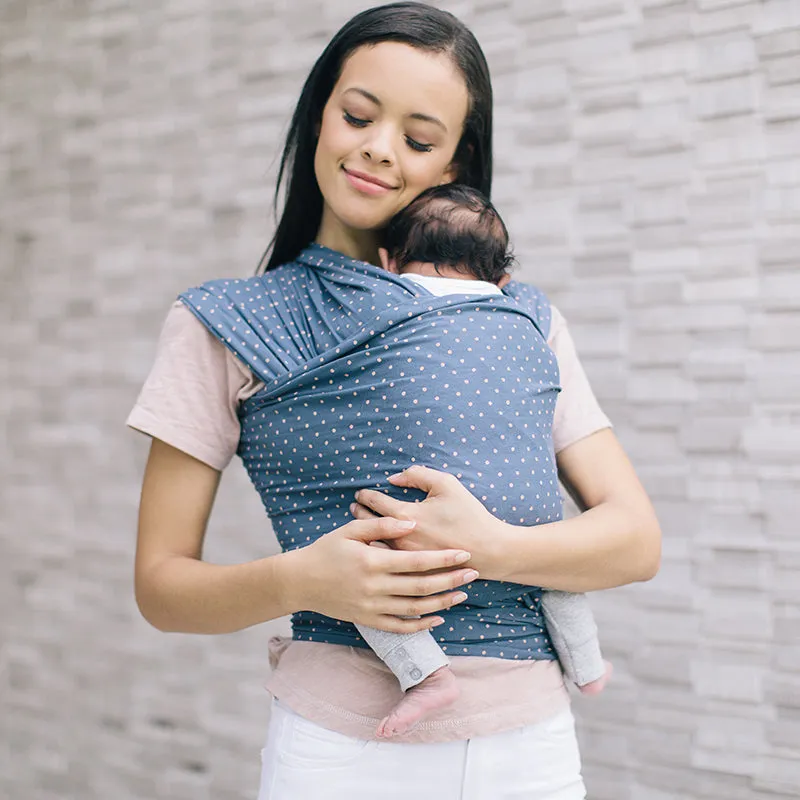 Ergobaby Lightweight Aura Stretchy Wrap - Coral Dots