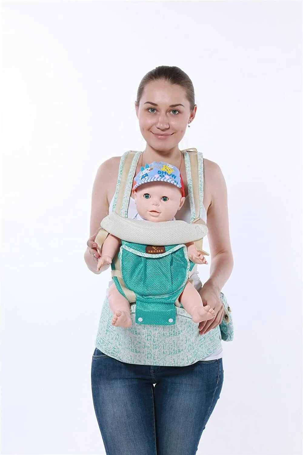 Ergonomic Baby Carrier Backpack with Hip Seat Front and Back for Women and Men