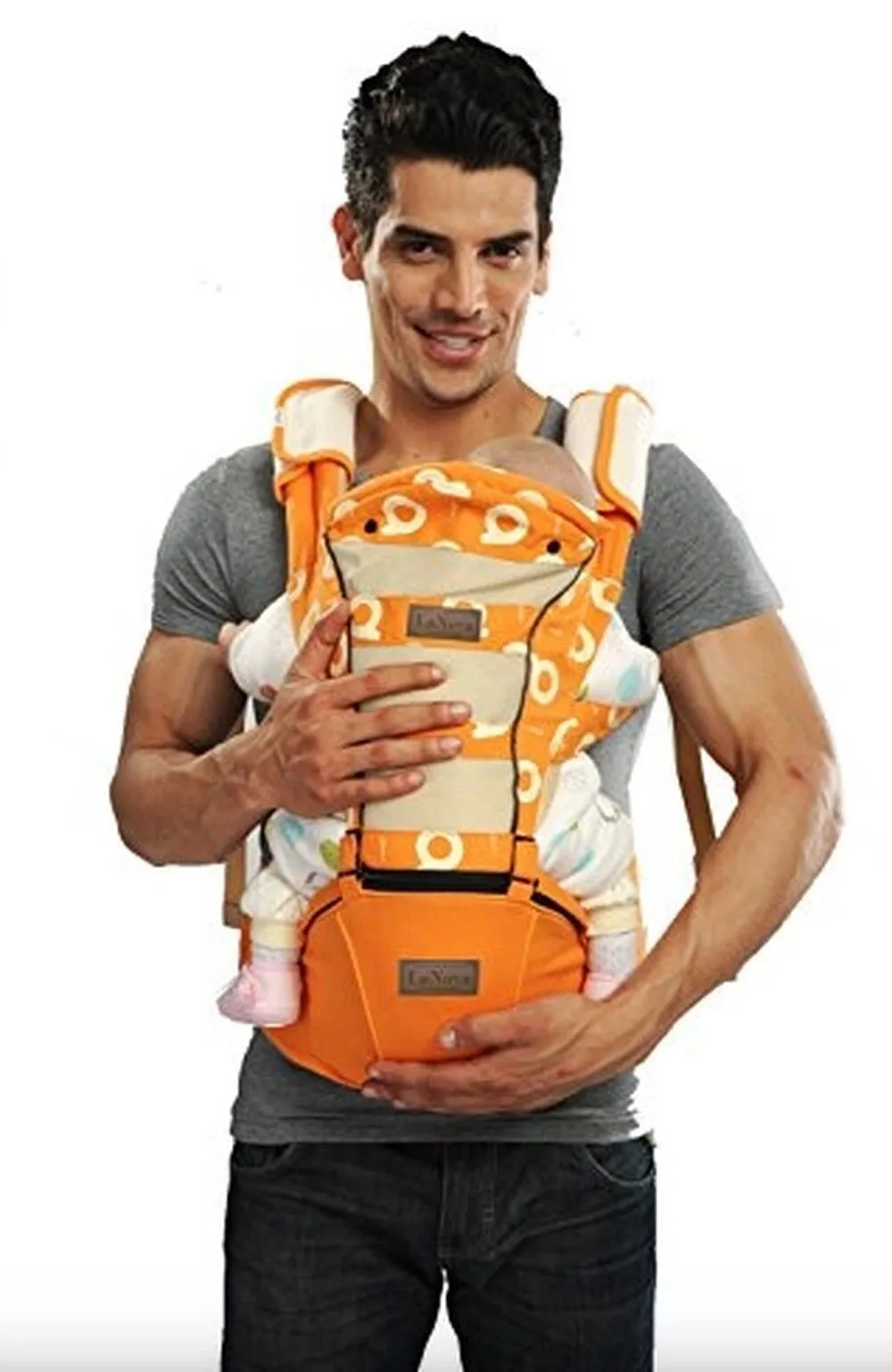 Ergonomic Baby Carrier Backpack with Hip Seat Front and Back for Women and Men