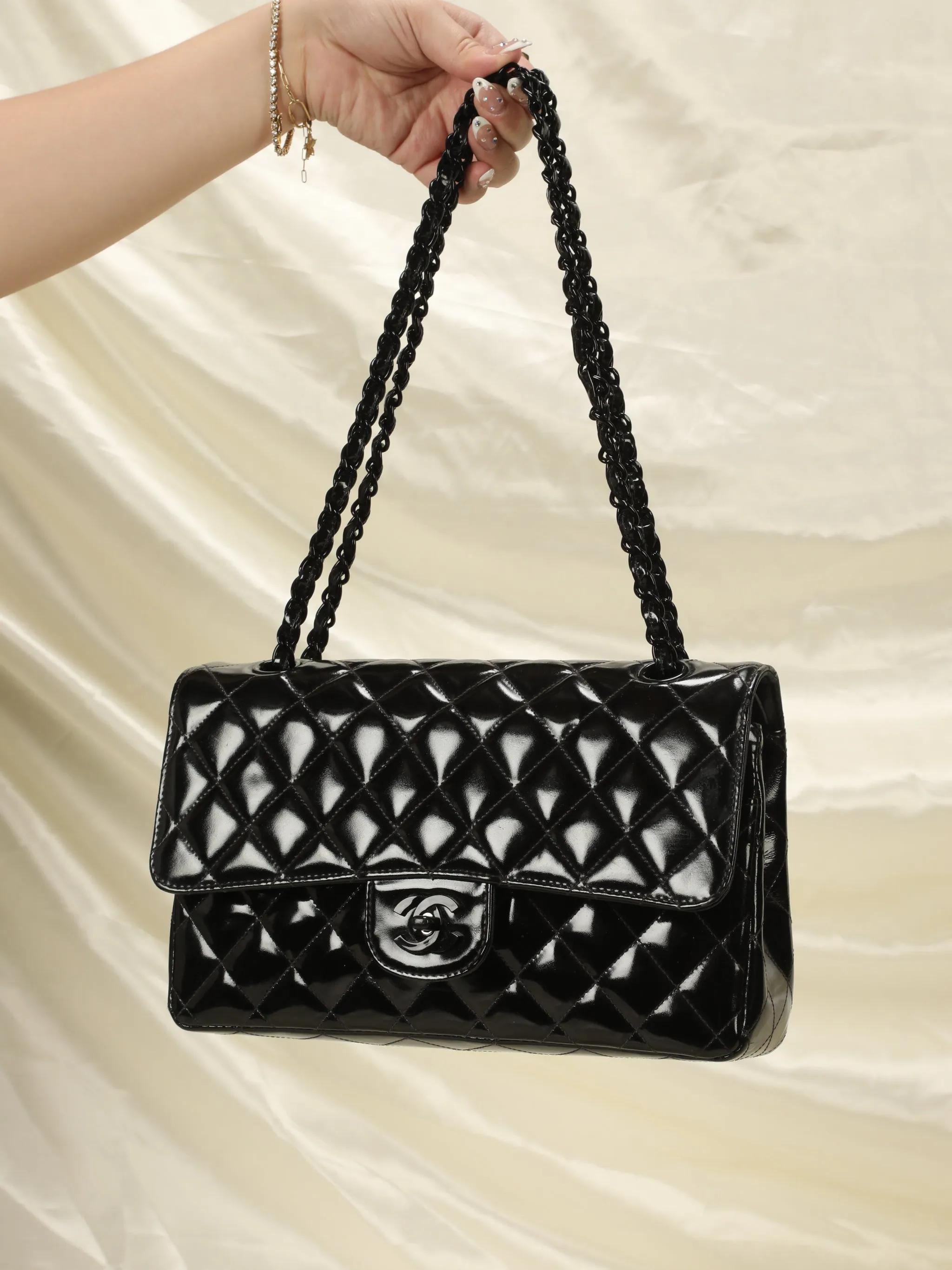 Extremely Rare CL Patent All Black Flap Bag