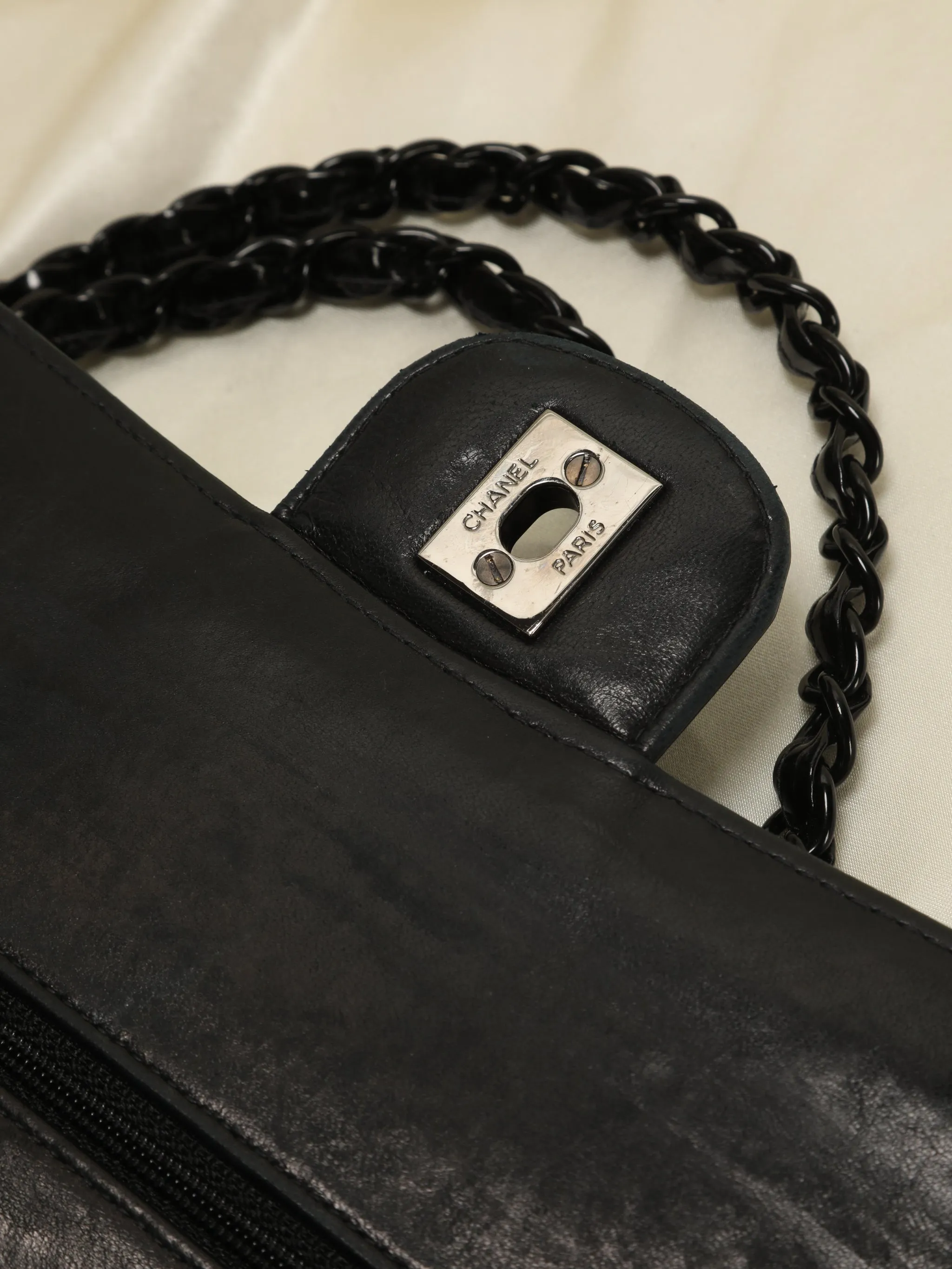 Extremely Rare CL Patent All Black Flap Bag