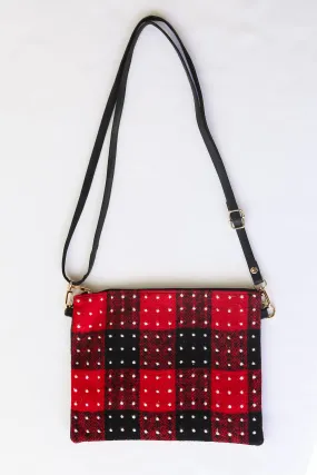 FINAL SALE - All The Feels Red Plaid Crossbody Bag - DOORBUSTER