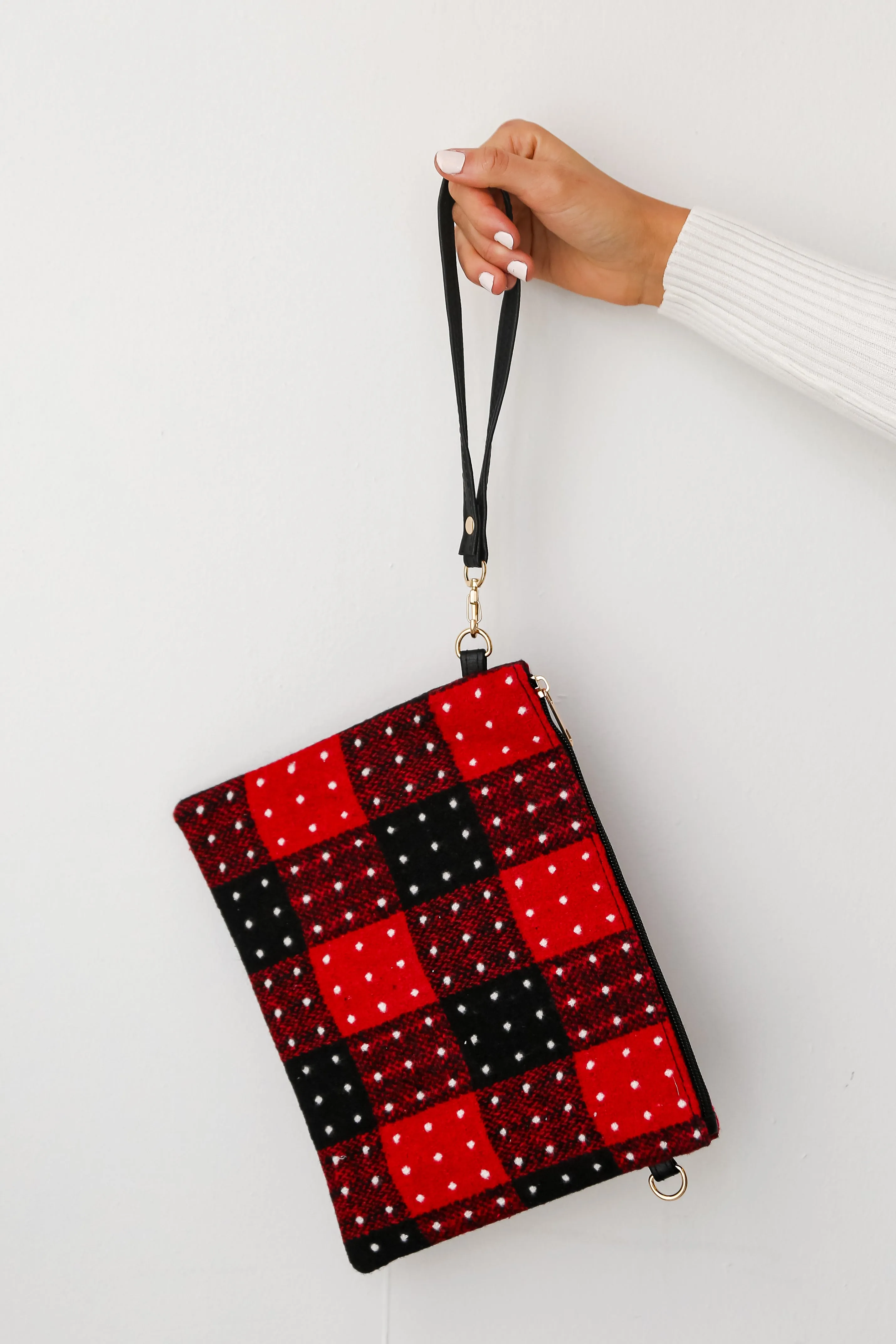 FINAL SALE - All The Feels Red Plaid Crossbody Bag - DOORBUSTER