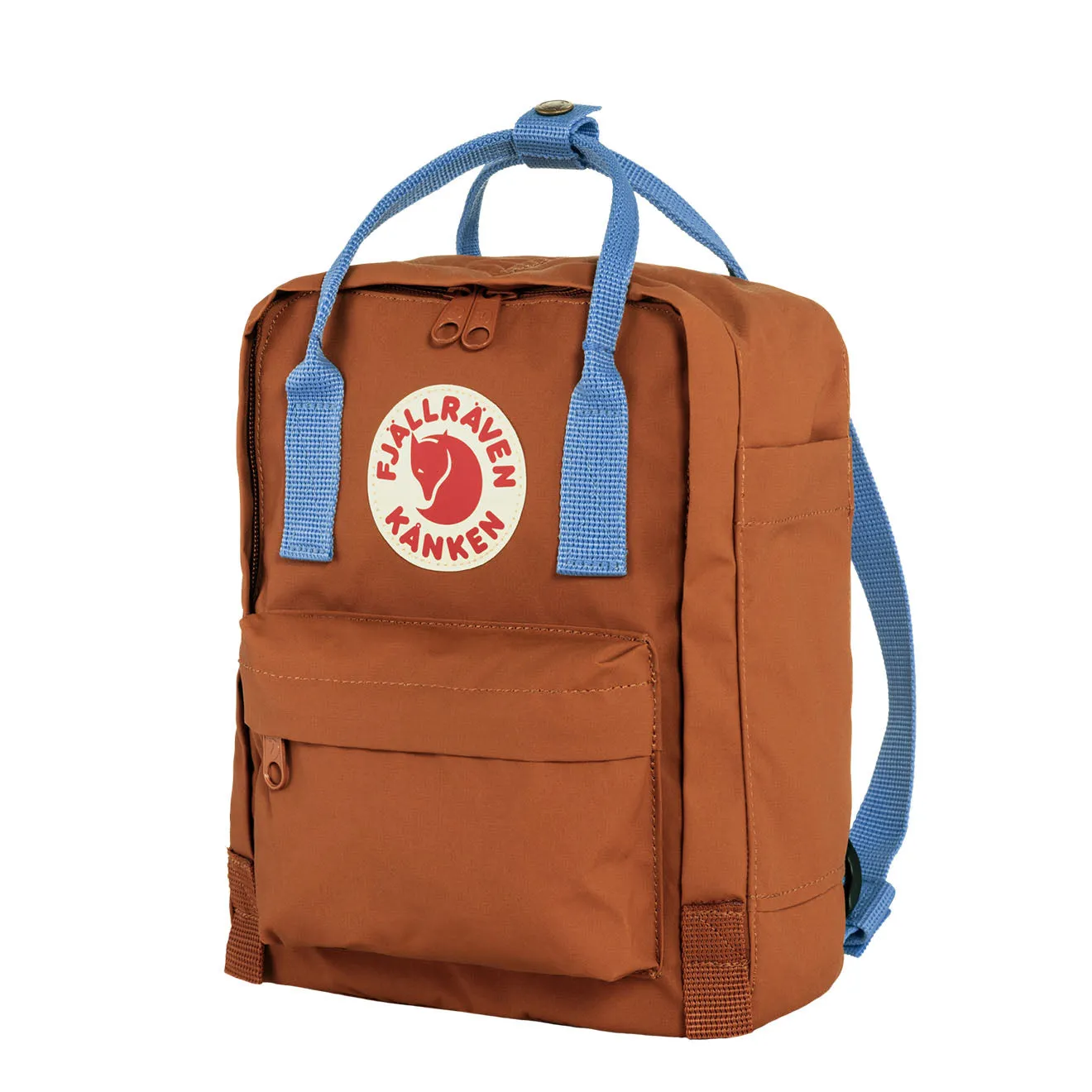 Fjallraven Kanken Mini Backpack Teracotta Brown-Ultramarine