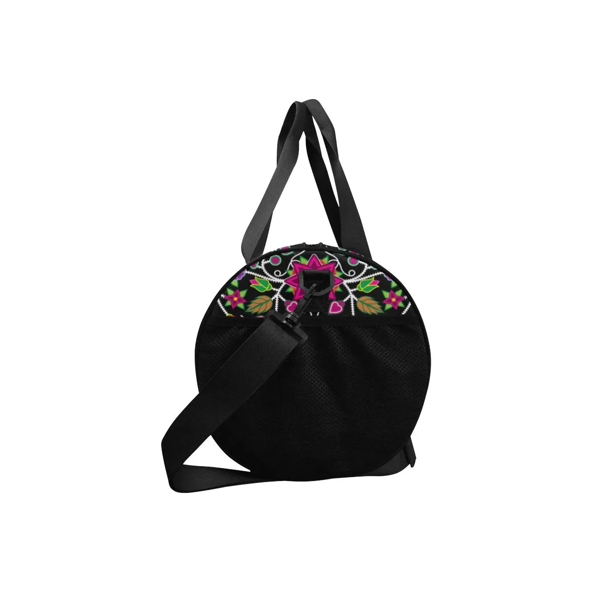 Floral Beadwork Duffle Bag