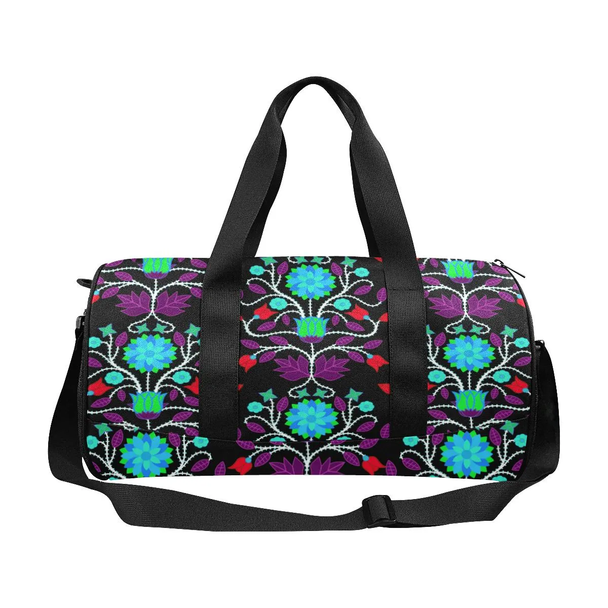 Floral Beadwork Four Clans Winter Duffle Bag