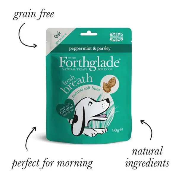 Forthglade Functional Natural Fresh Breath Soft Bite Treat 90g - Case of 8