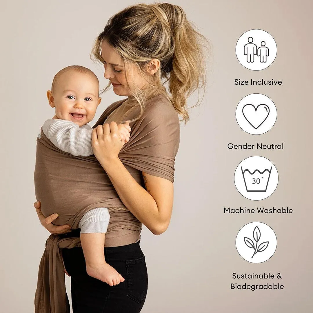 Gaia Baby Gaia Stretchy Baby Wrap Carrier - Organic Cotton - Nutmeg