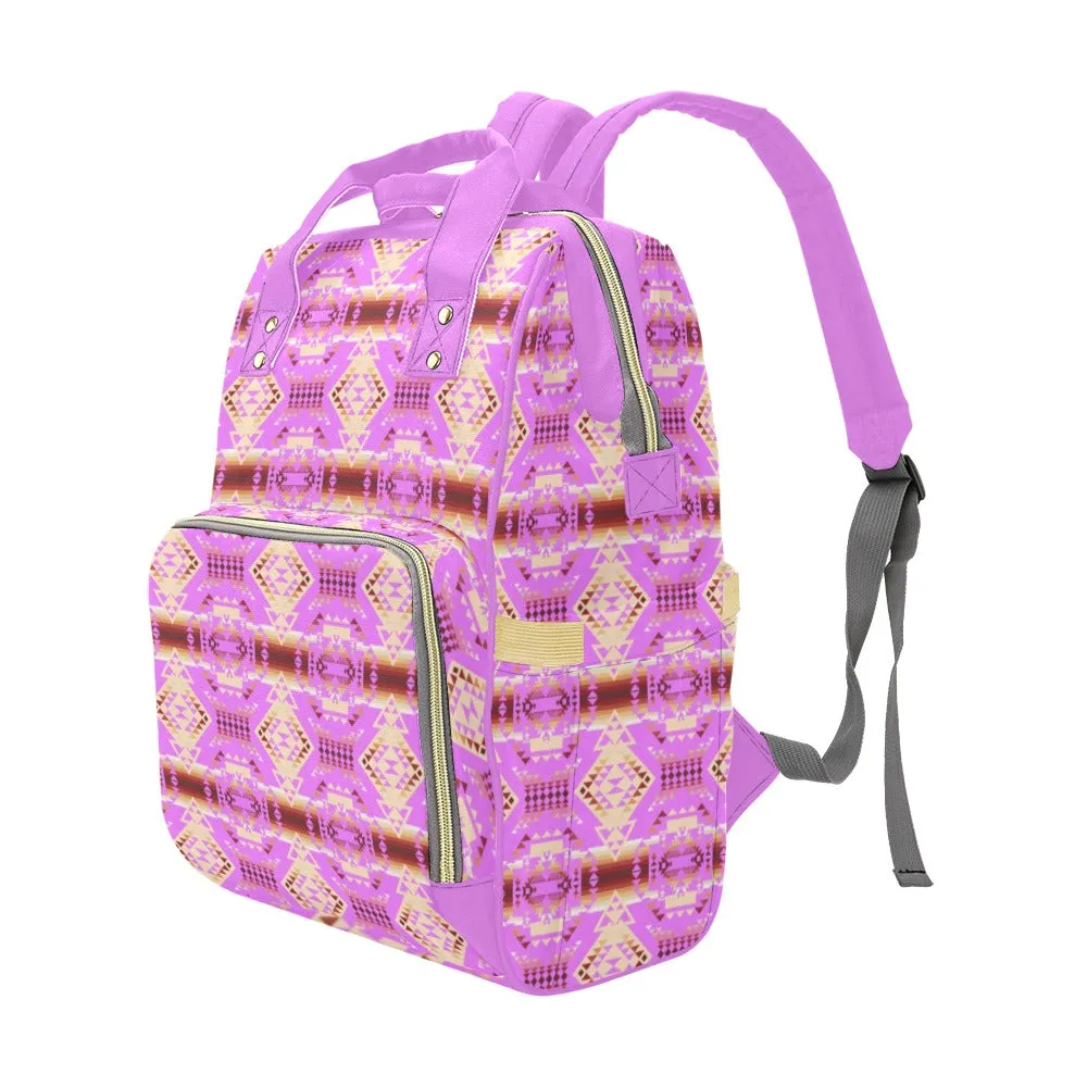 Gathering Earth Lilac Multi-Function Diaper Backpack/Diaper Bag