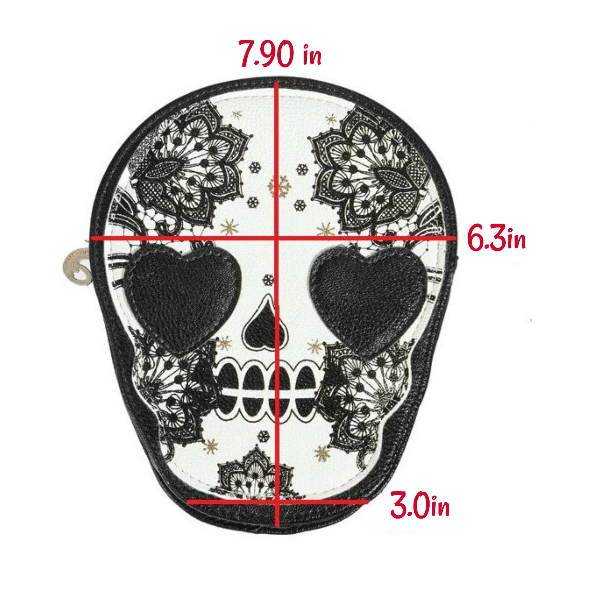 Girls Skull Shoulder Bag, Teens, Sugar Skull Purse, Crossbody