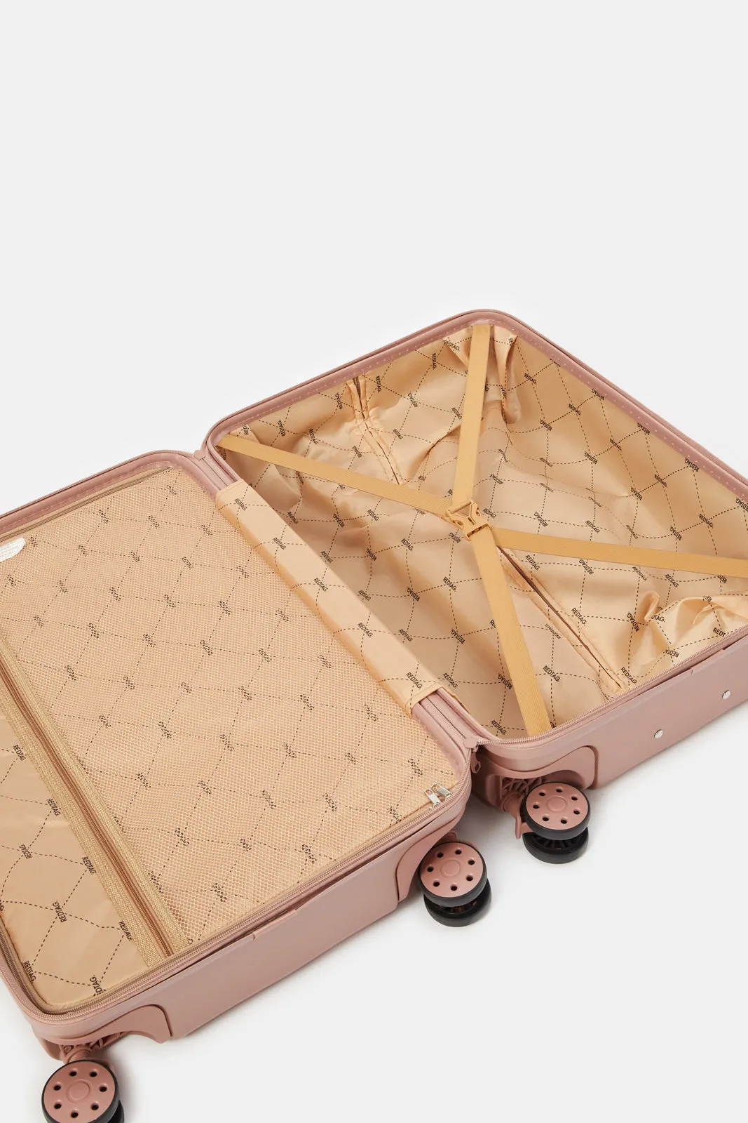 Gold Textured Luggage Trolley (24 Inch)