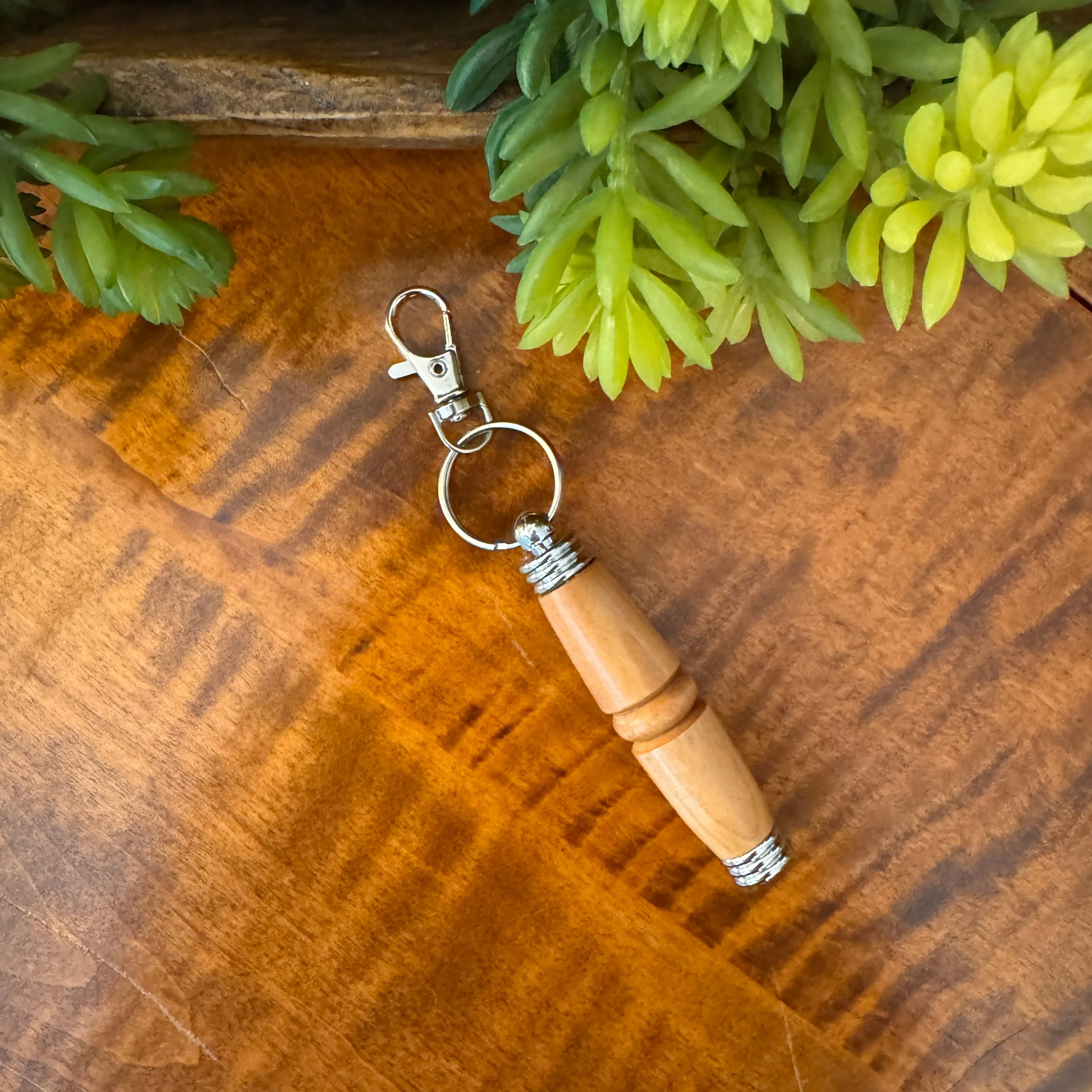 Hand-Turned Wood Needle Case