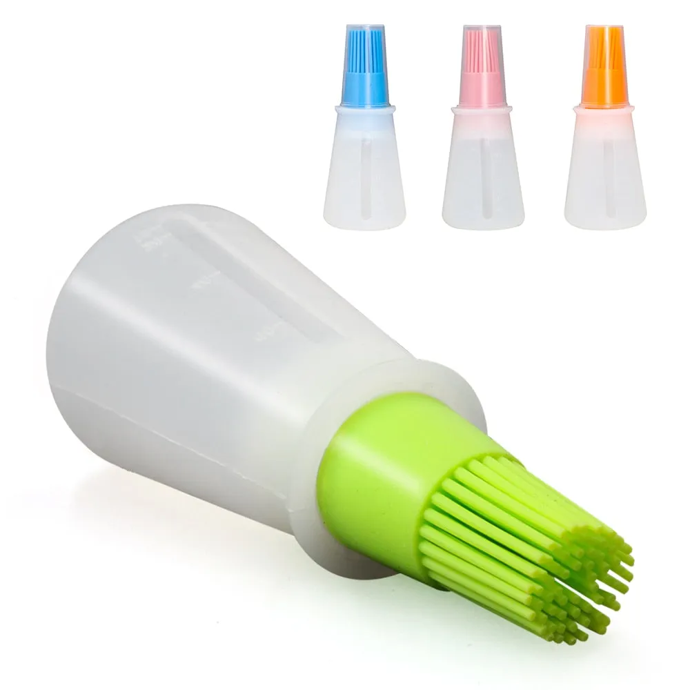 High Temperature Resistant Silicone Bottle Barbecue Brush Oil Tool