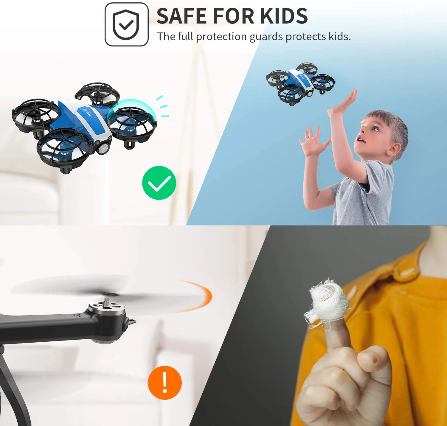 Holyton HS330 Mini Drone for Kids Beginners Hand Operated Remote Control Quadcopter