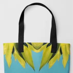 In Bloom - Succulent Op Art Shopping Tote Bag