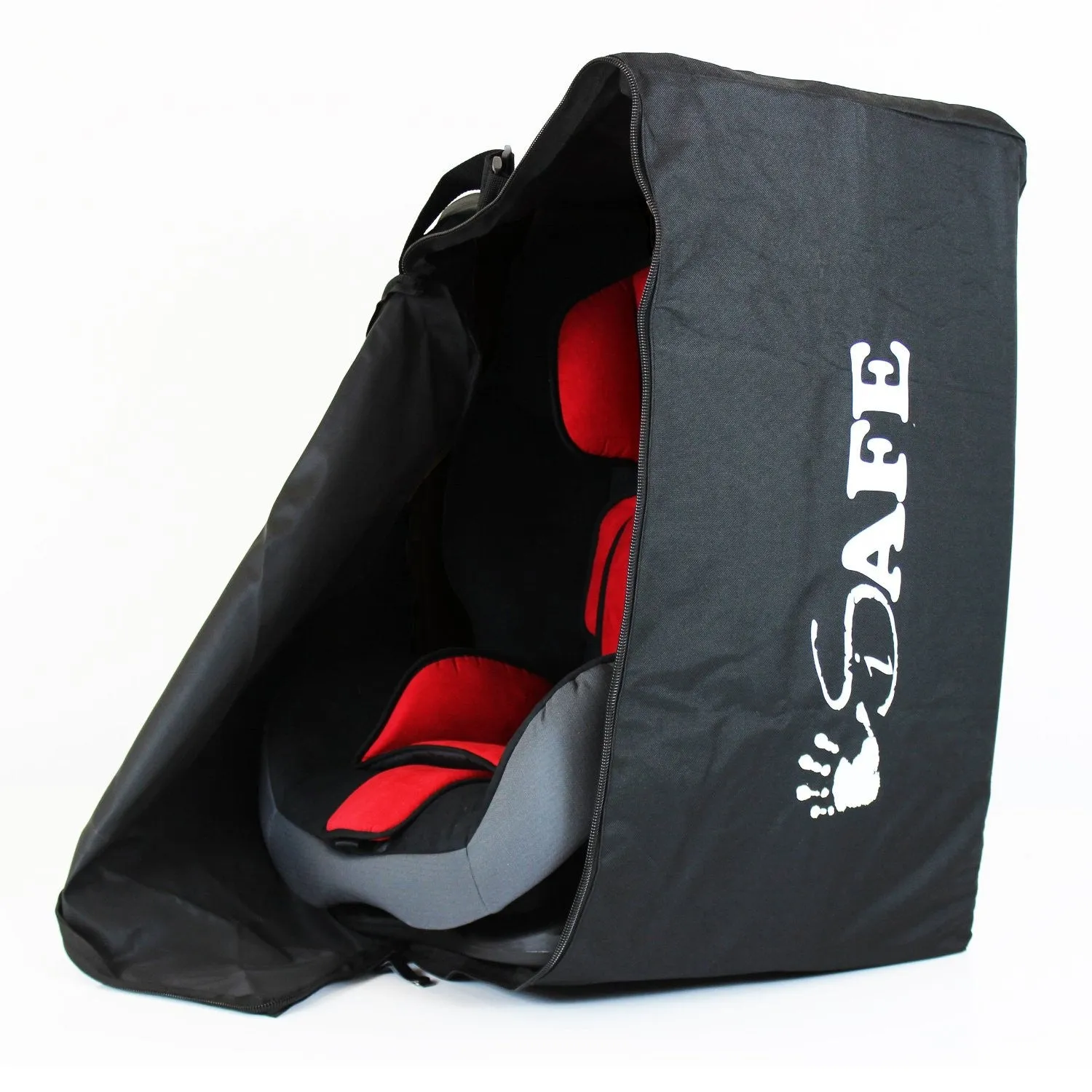 iSafe Carseat Travel / Storage Bag For Axkid Kidzone Car Seat (Red/Tetris)