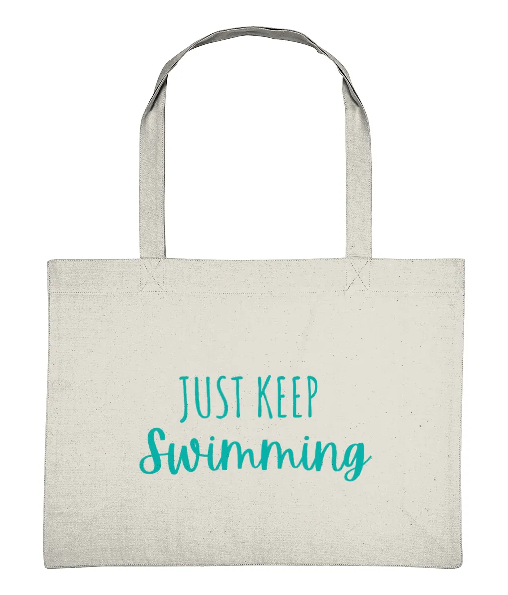 Just Keep Swimming Recycled Cotton Shopping Bag