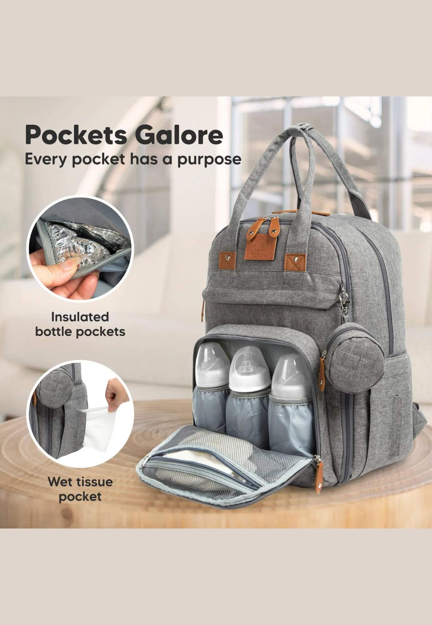 KeaBabies Rove Diaper Backpack