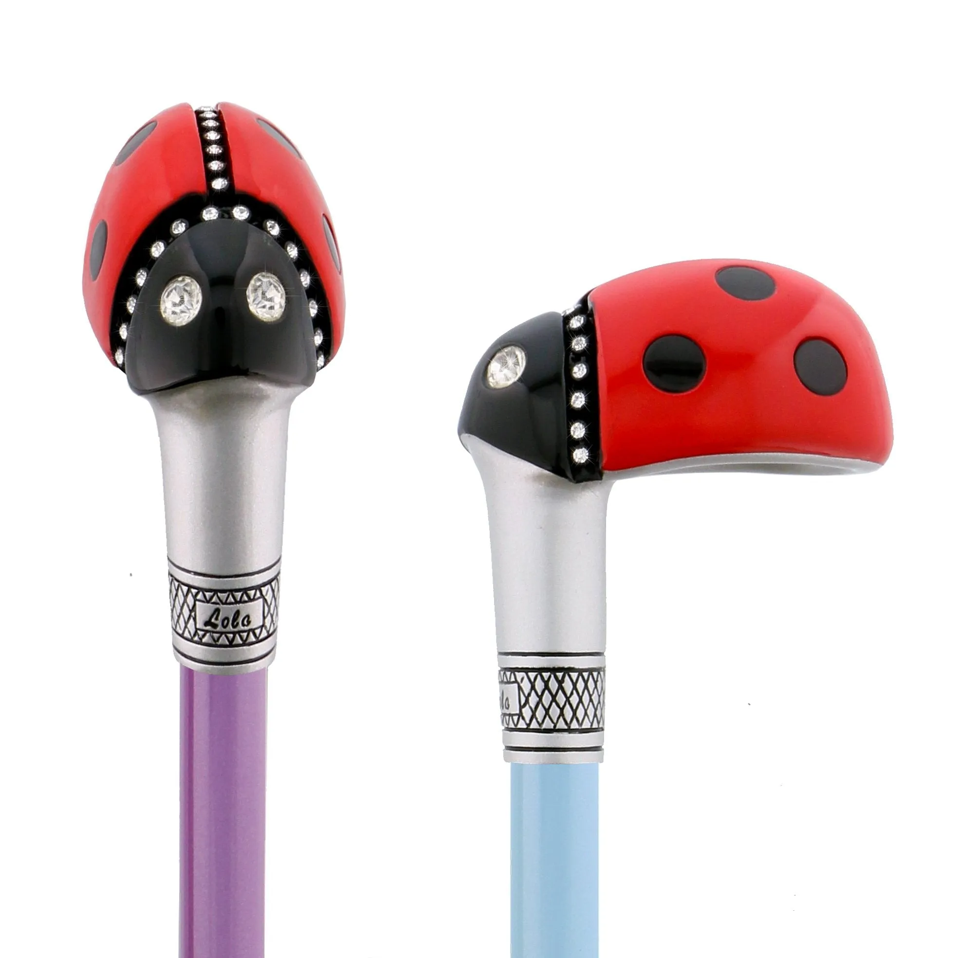 Lady Bug Lola Signature - Choose 1 Shaft - Carbon Fiber Walking Cane