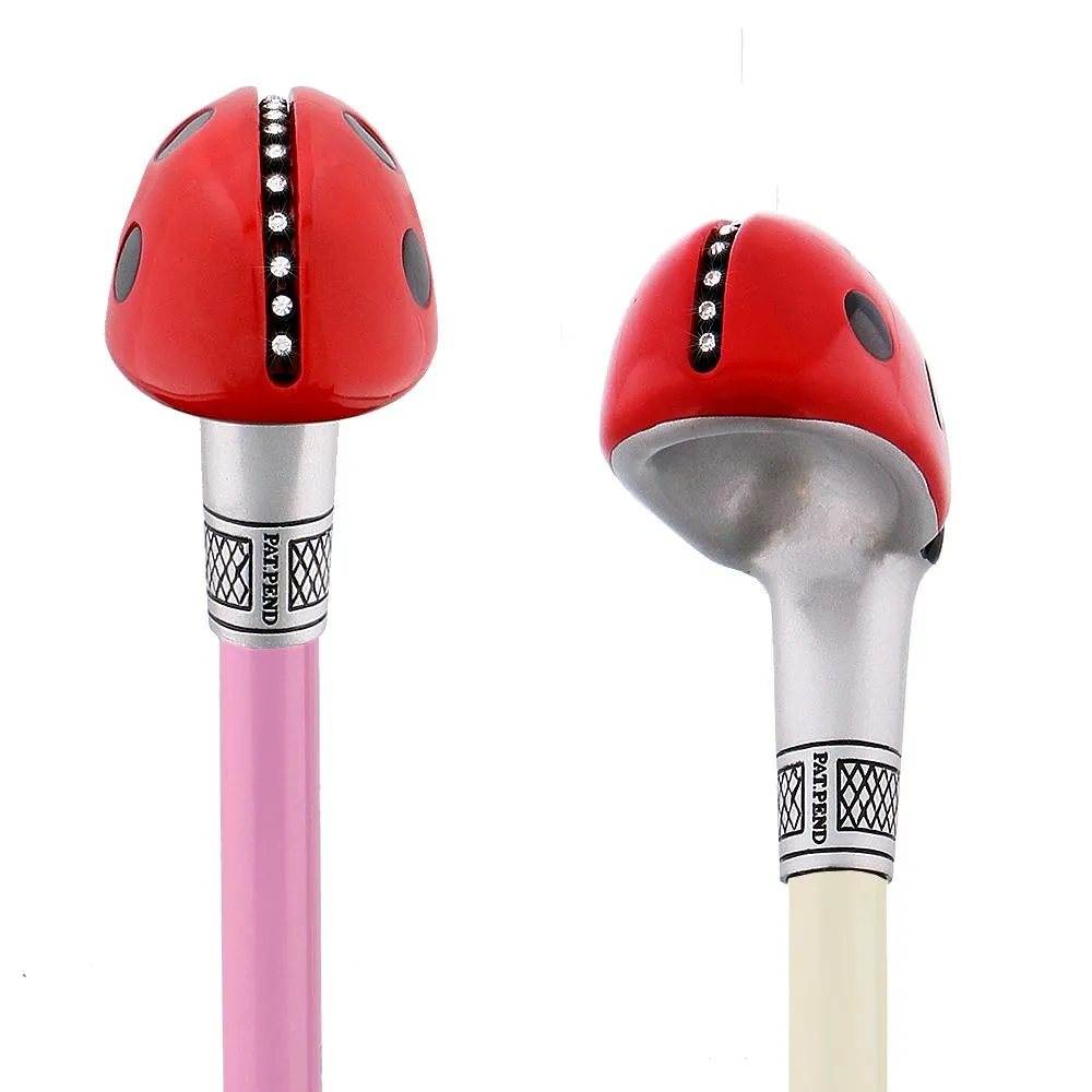 Lady Bug Lola Signature - Choose 1 Shaft - Carbon Fiber Walking Cane