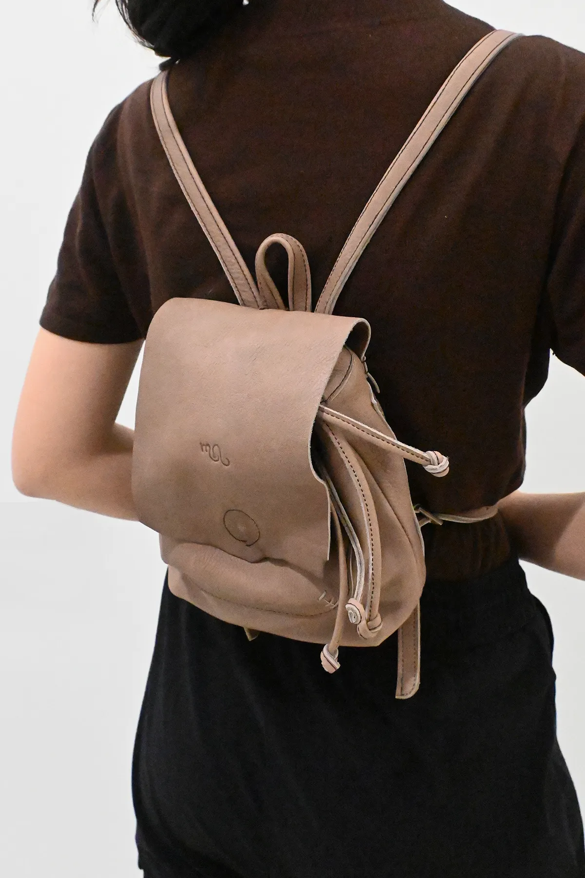 Leather Mini Backpack