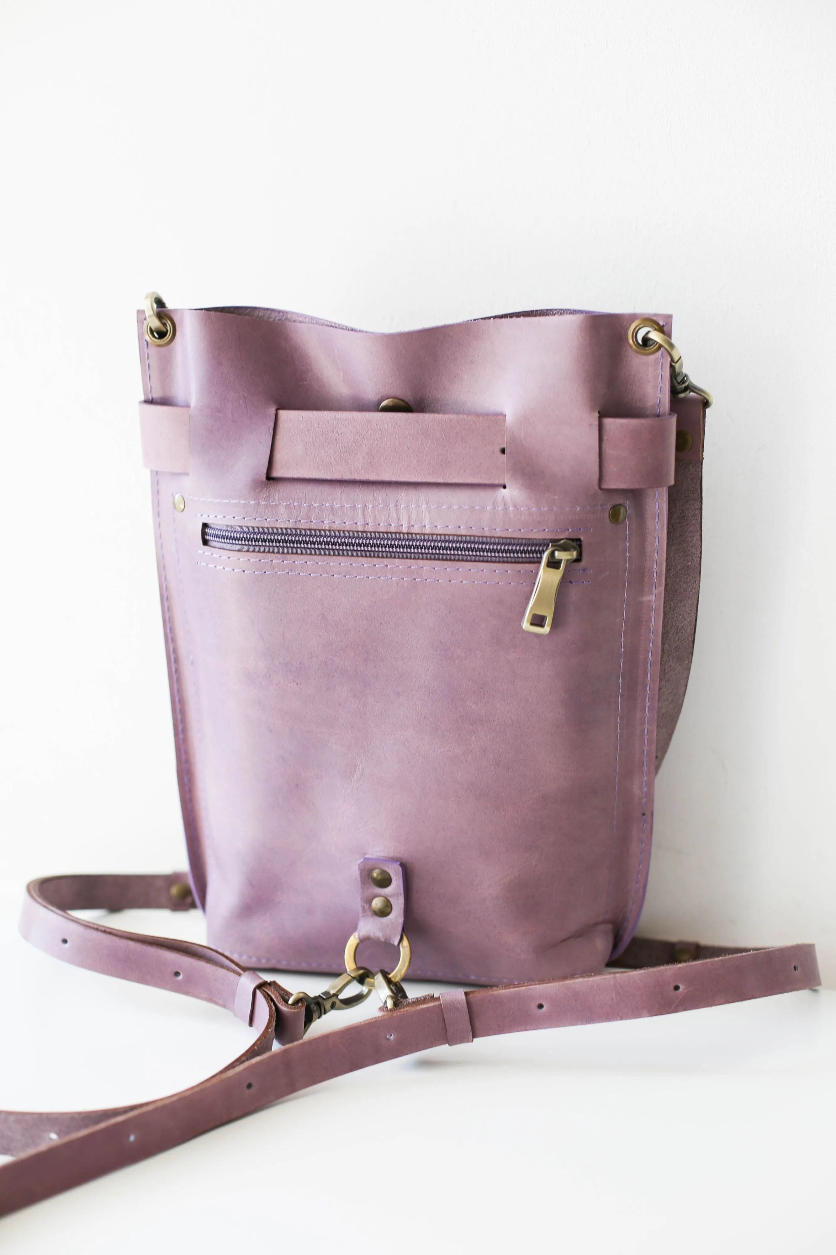 Lilac Leather Bag