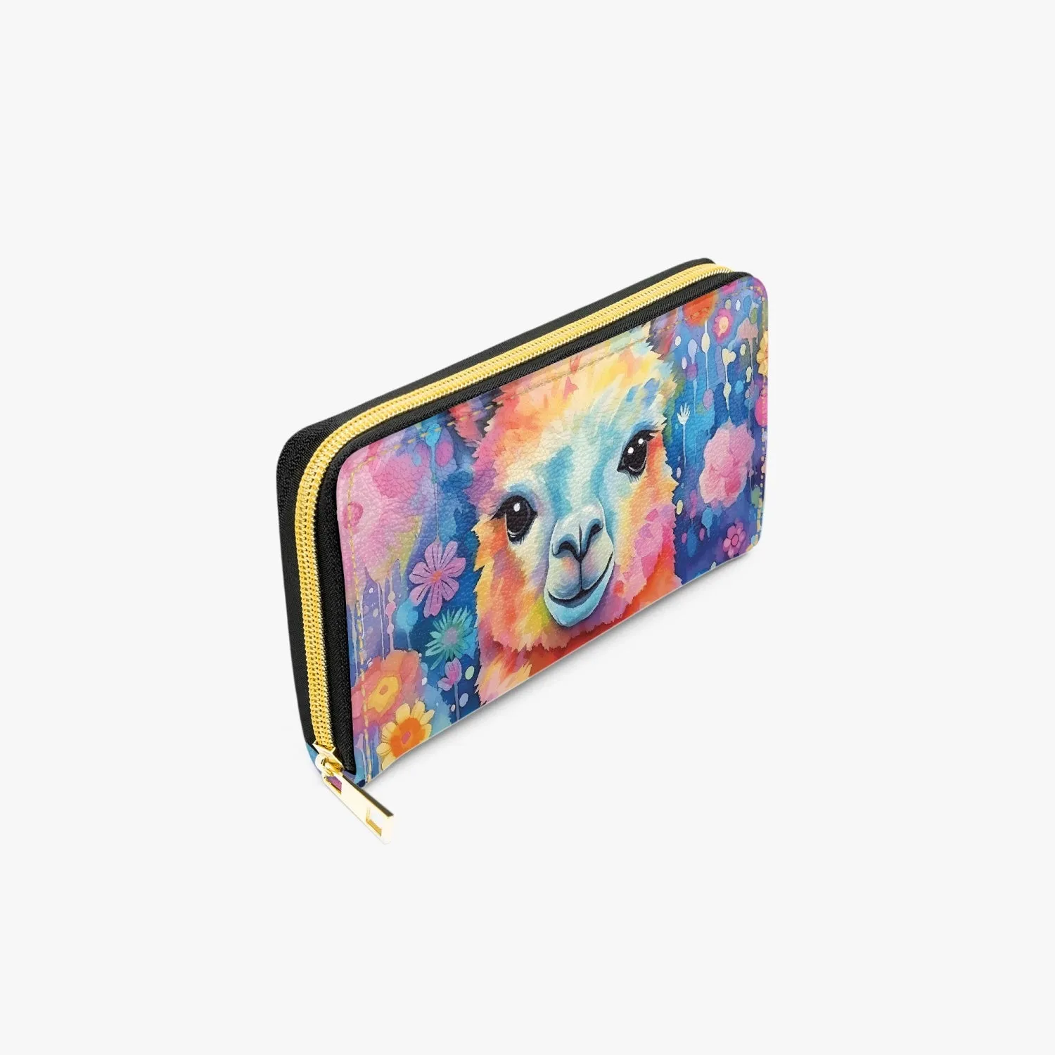 Long Type Zipper Purse Llama