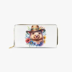 Long Type Zipper Purse, Wombat, awd-1321